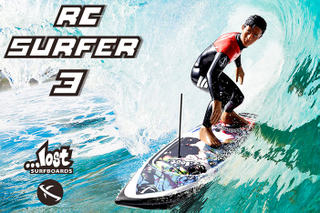 Illustration for article titled Every Wave's a Towering Wall of Water For This Foot-Tall RC Surfer